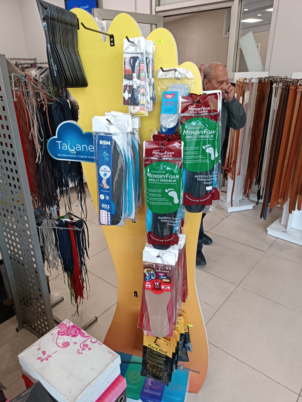 Ayak ağrısı için ortopedik hakiki deri tabanlık